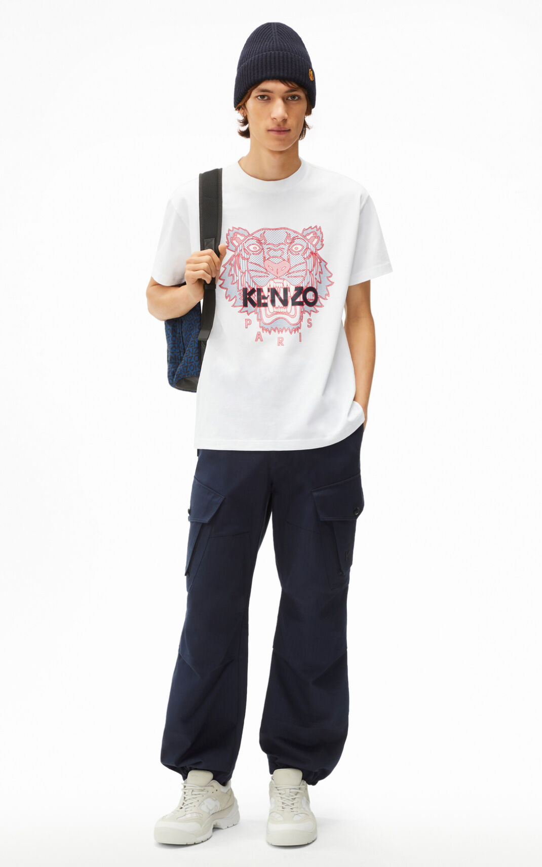 Camisetas Kenzo Tiger Hombre Blancas - SKU.0951105